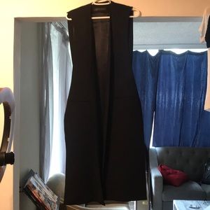 Long tuxedo style vest